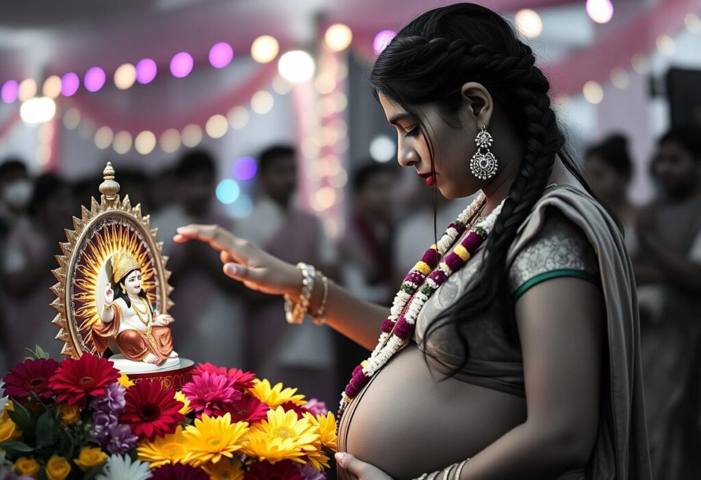 santan gopal yantra worshiped by pregnant woman