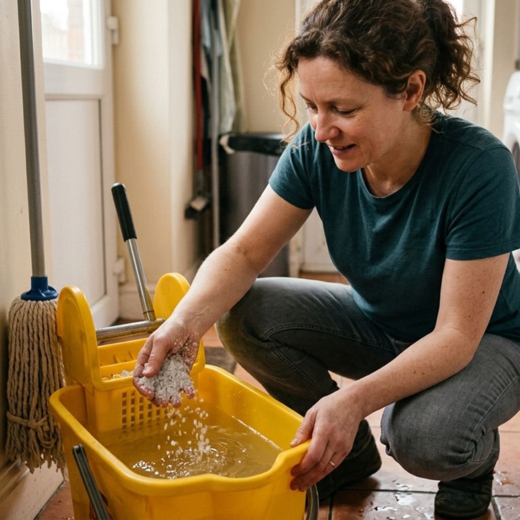 rock salt mopping banish spirits